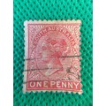 AUSTRALIA SOUTH USED QUEEN VICTORIA ONE PENNY STAMP