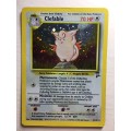 VINTAGE POKEMON TRADING CARD - SHINY FOIL CARD  - CLEFABLE