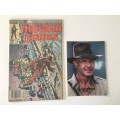 MARVEL COMICS - INDIANA JONES -  VOL. 1 NO. 16 - 1984 AND PRINTED AUTOGRAPH OF HARRISON FORD