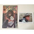 ADVENTURE COMICS - PLANET OF THE APES - 1992 AND PHOTO OF CHARLTON HESTON WHO STARRED INTHE FIRST