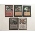 MAGIC THE GATHERING LOT OF 5 CARDS FOR R10 GET YOURS NOW!!!!!