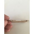VINTAGE MENS ROSE GOLD PLATED SWORD TIE  PIN