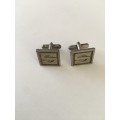 VINTAGE MENS CUFFLINKS  WITH LETTER S