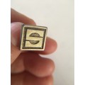 VINTAGE MENS CUFFLINKS  WITH LETTER S