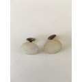 VINTAGE LOVELY MOTHER OF PEARL MENS CUFF LINKS