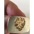 LOVELY VINTAGE EAGLE MENS CUFFLINKS MAY BE PLATED