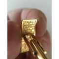 LOVELY VINTAGE FNB  FIRST CARD VISA PLATED MENS CUFF LINKS