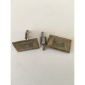 LOVELY VINTAGE MENS  CUFF LINKS   MAY BE PLATED