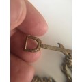 LOVELY VINTAGE PIN WITH CHAIN  MAY BE PLATED