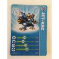 SKYLANDERS  TRADING CARD - JET-VAC