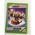 TOPPS SKYLANDERS TRADING CARD - HOOT SHAKE