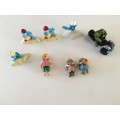 LOVELY LOT OF 8 TOY FIGURES FROM SIMBA - MC DONALDS AND VIACOM INC.