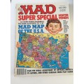 VINTAGE  MAD MAGAZINE WITH LOVELY MAP OF USA - 1981 - NO. 37