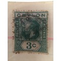LOVELY USED 2 KING GEORGE CELON STAMPS