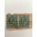 SOUTH AFRICA / CAPE OF GOOD HOPE KING EDWARD PAIR OF USED
