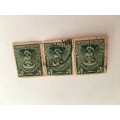 SOUTHERN RHODESIA - TRIPLE USED STAMPS