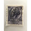 ITALY 15 LIRE USED STAMP