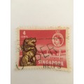 SINGAPORE 1959 USED STAMP