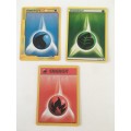 POKEMON 3 ENERGY CARDS
