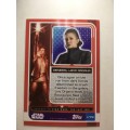 TOPPS -  STAR WARS CARD - THE LAST JEDI  / HOLOGRAPHIC FOIL CARD - GENERAL LEIA ORGANA