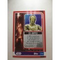 TOPPS -  STAR WARS CARD - THE LAST JEDI  - HOLOGRAPHIC CARD /  C-3PO