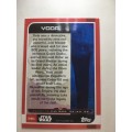 TOPPS -  STAR WARS CARD - THE LAST JEDI  - HOLOGRAPHIC CARD / YODA