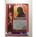 TOPPS -  STAR WARS CARD - THE LAST JEDI  - HOLOGRAPHIC CARD - CHEWBACCA