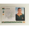 1995 RUGBY WORLD CUP TRADING CARD - SOUTH AFRICA - JOEL STRANSKY