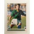1995 RUGBY WORLD CUP TRADING CARD - SOUTH AFRICA - JOHAN ROUX