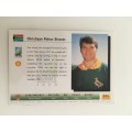 1995 RUGBY WORLD CUP TRADING CARD - SOUTH AFRICA - TIAAN STRAUSS