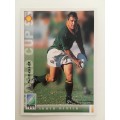 1995 RUGBY WORLD CUP TRADING CARD - SOUTH AFRICA - ULI SCHMIDT