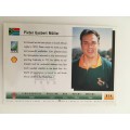 1995 RUGBY WORLD CUP TRADING CARD - SOUTH AFRICA - PIETER MULLER