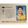 1995 RUGBY WORLD CUP TRADING CARD - AUSTRALIA  - JOHN EALES