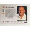 1995 RUGBY WORLD CUP TRADING CARD - ENGLAND - NIGEL  REDMAN