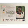 1995 RUGBY WORLD CUP TRADING CARD - ENGLAND - STEPHEN OJOMOH