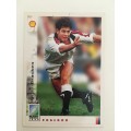 1995 RUGBY WORLD CUP TRADING CARD - ENGLAND - KYRAN BRACKEN