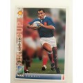 1995 RUGBY WORLD CUP TRADING CARD - FRANCE - THIERRY LACROIX