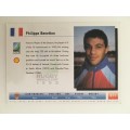 1995 RUGBY WORLD CUP TRADING CARD - FRANCE - PHILIPPE BENETTON