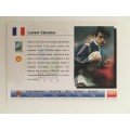 1995 RUGBY WORLD CUP TRADING CARD - FRANCE - LAURENT CABANNES