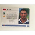 1995 RUGBY WORLD CUP TRADING CARD - WESTERN SAMOA -SAM KALETA