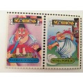 VINTAGE ITALIAN MINT SET OF 2 GARBAGE PAIL KIDS CARDS - 1989