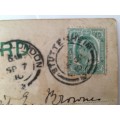 VINTAGE TO ANTIQUE POST CARD WITH STAMP