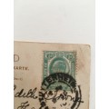 VINTAGE TO ANTIQUE POST CARD WITH STAMP