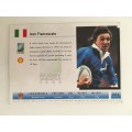1995 RUGBY WORLD CUP TRADING CARD - ITALY - IVAN FRANCESCATO