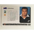 1995 RUGBY WORLD CUP TRADING CARD -  NEW ZEALAND - OLO BROWN