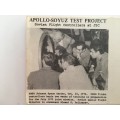 VINTAGE POSTCARD TYPE - APOLLO-SOYUZ TEST PROJECT  1974