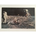 VINTAGE NASA POST CARD  MOON LANDING
