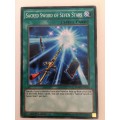 YU-GI-OH TRADING CARD - SACRED SWORD OF SEVEN STARS
