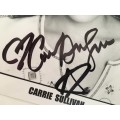 AUTOGRAPHED / SIGNED - CARRIE SULLIVAN  TV SERIES FRIENDS AND PAY IT FORWARD  ACTRESS  A4 SIZE