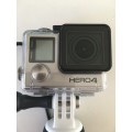 LOVELY  HERO 4 GO PRO ACTION CAMERA WITH STICK WATER PROOF CASE BATTERIES AND SD CARD